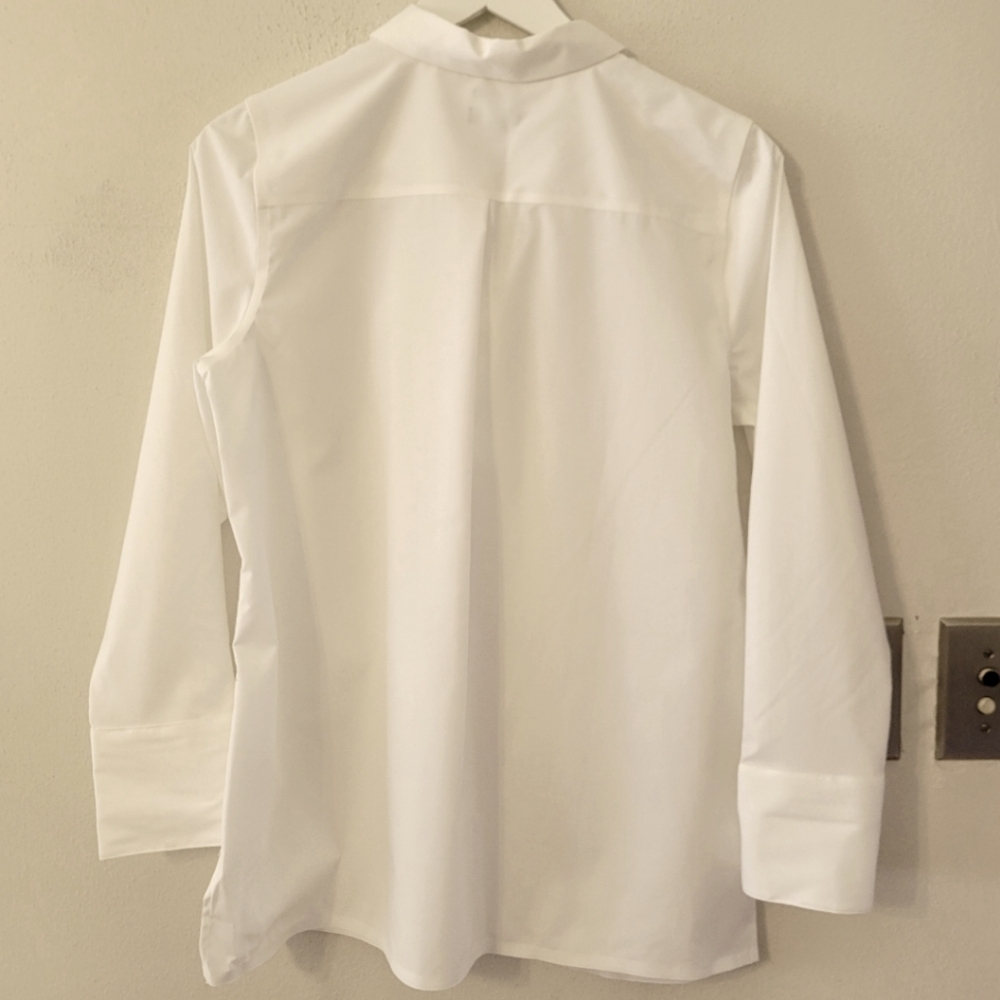 Talbots Elevated Wrinkle-Resistant Blouse - White - image 8